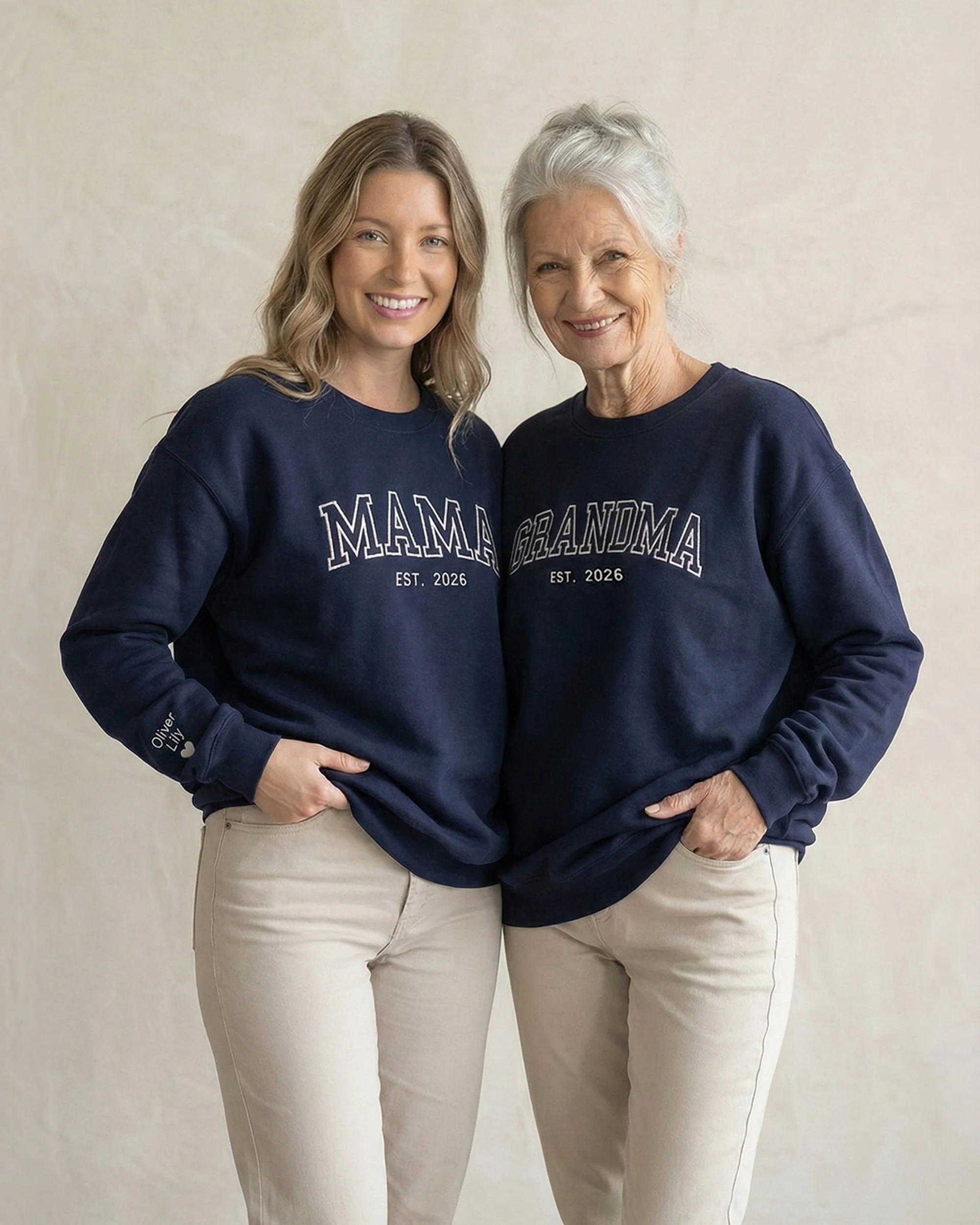 Classic Varsity Mama Embroidered Sweatshirt - Image 4