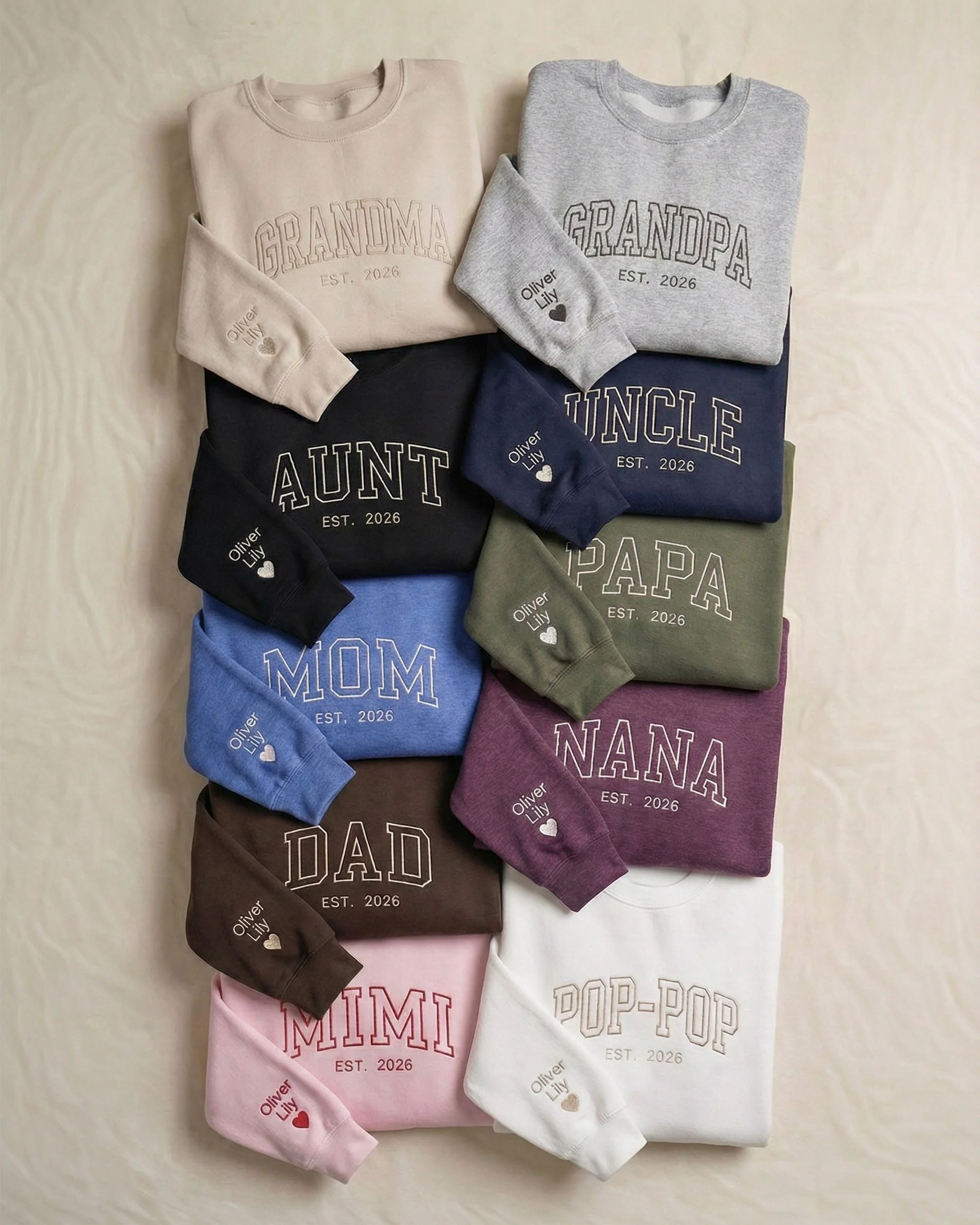 Classic Varsity Mama Embroidered Sweatshirt - Image 7