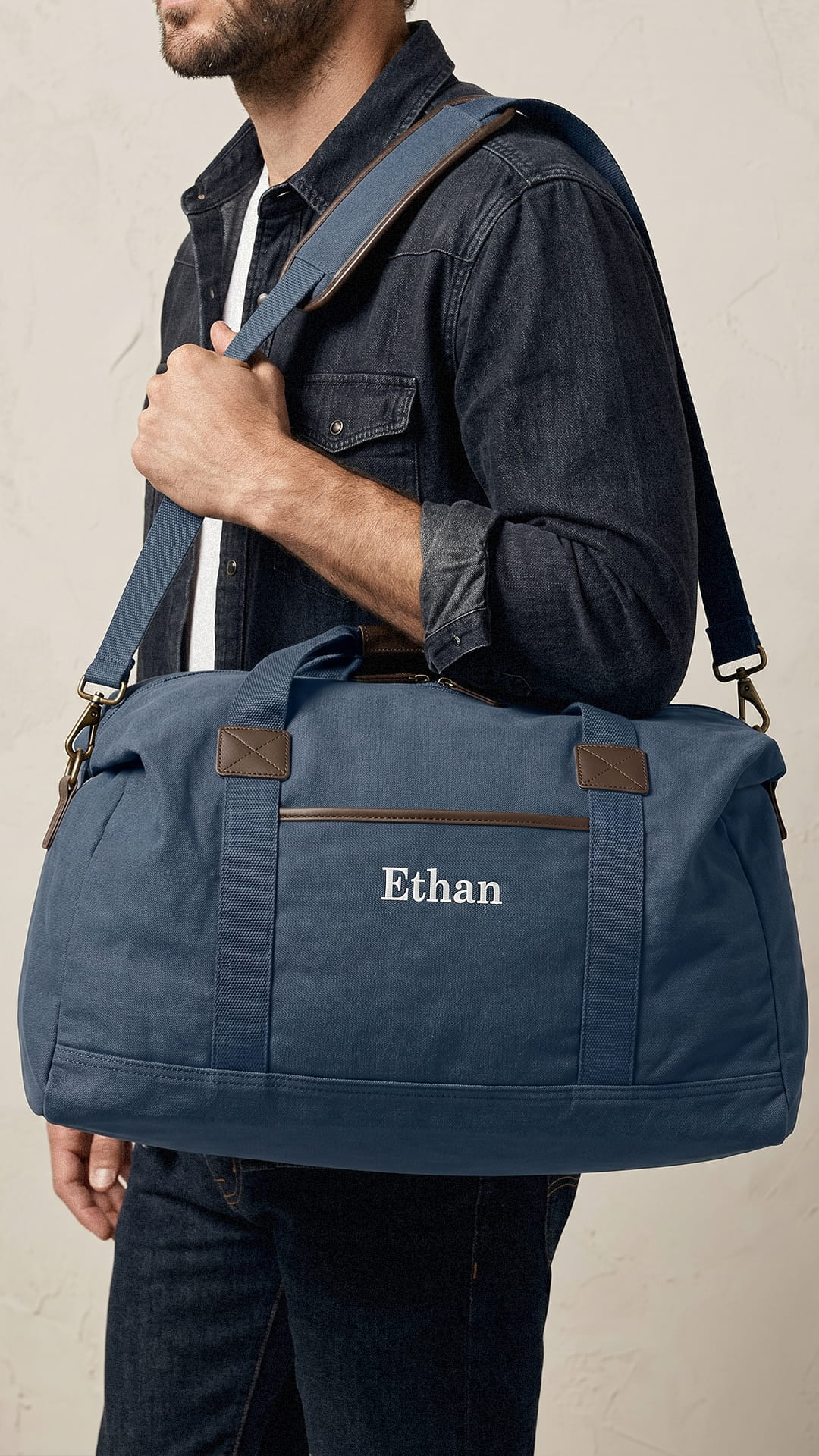 Canvas Weekender Duffel Bag | Groomsmen Party Travel Gift - Image 3