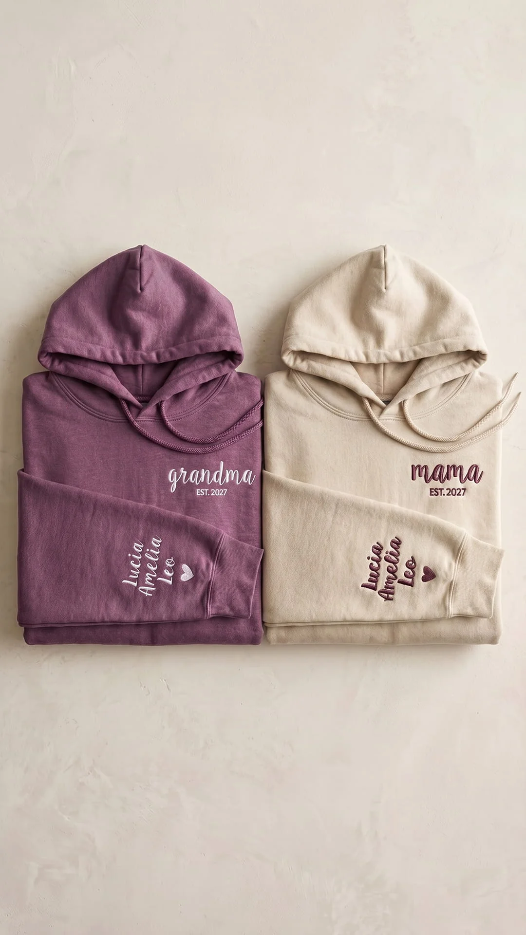 Script Est. Embroidered Sweatshirt | Personalized Mama Grandma Gift - Image 5