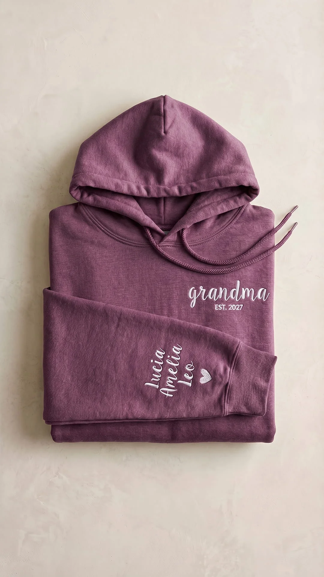Script Est. Embroidered Sweatshirt | Personalized Mama Grandma Gift - Image 8