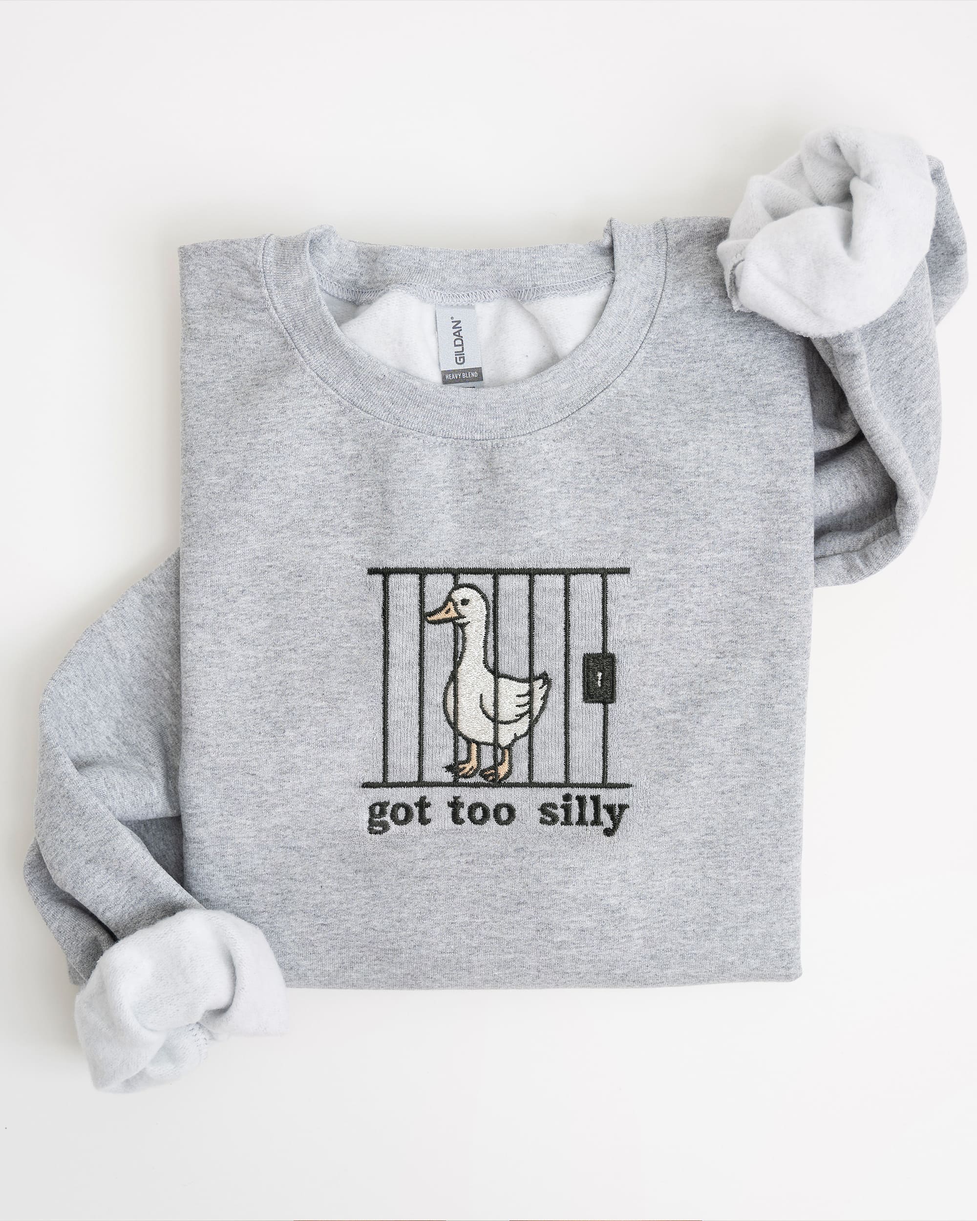 Got Too Silly Embroidered Sweatshirt