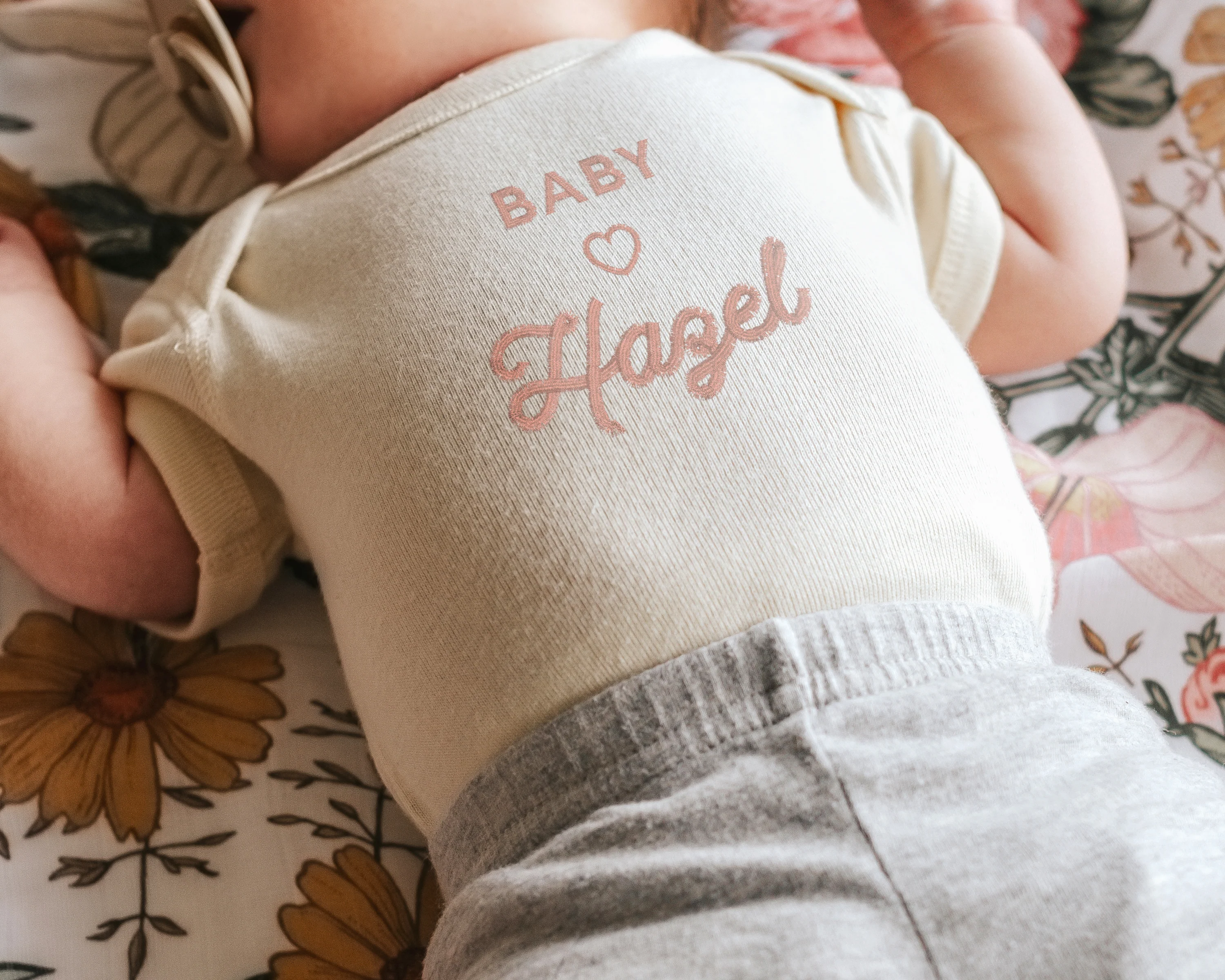 Heart Script Embroidered Bodysuit - Image 3