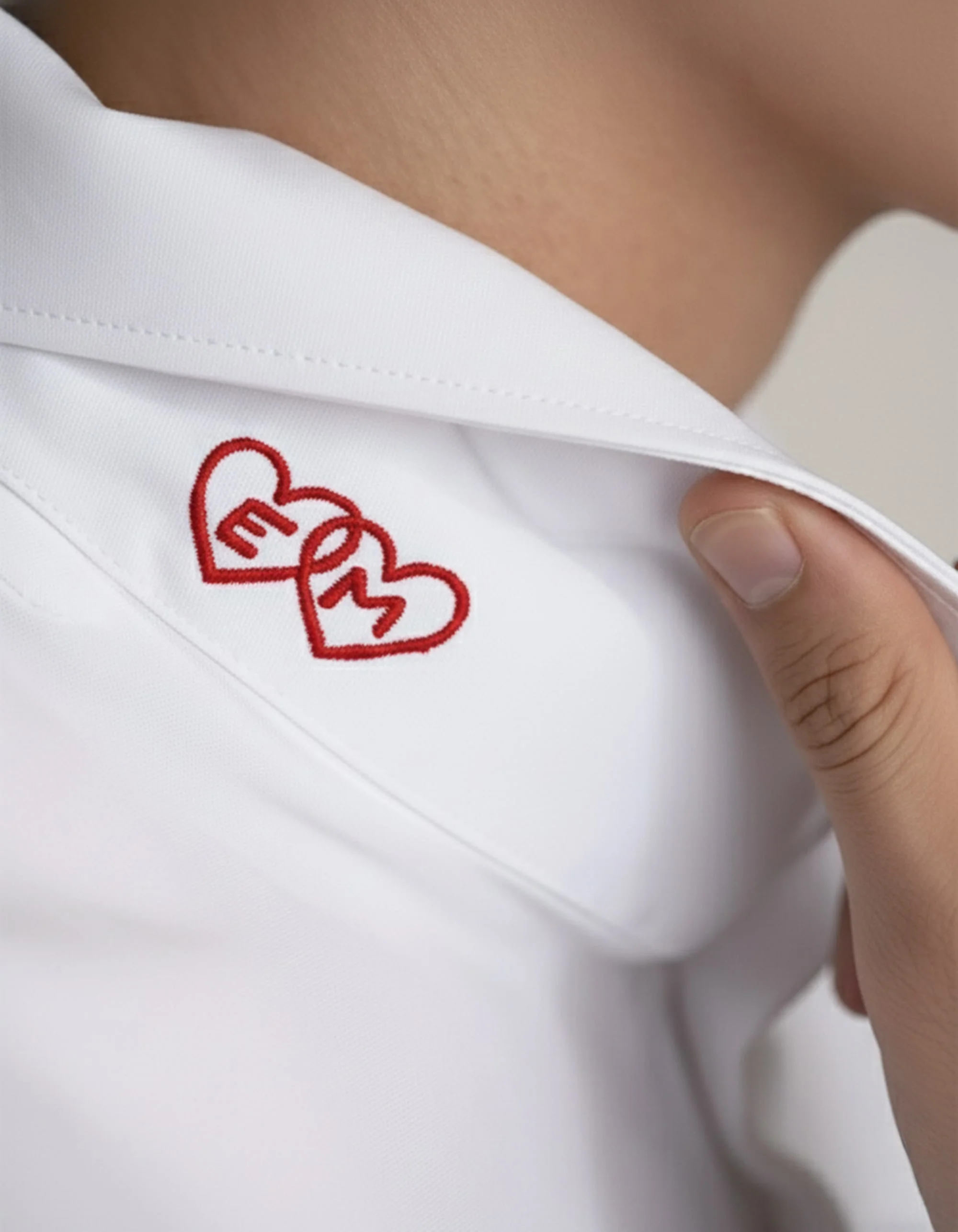 Heartline Collar Stretch Woven Shirt - Image 6