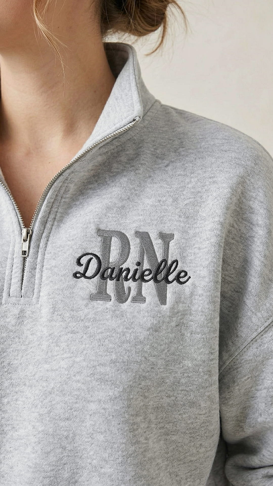 Custom Embroidered Nurse Gift Box | Custom Embroidered Quarter-Zip - Image 3