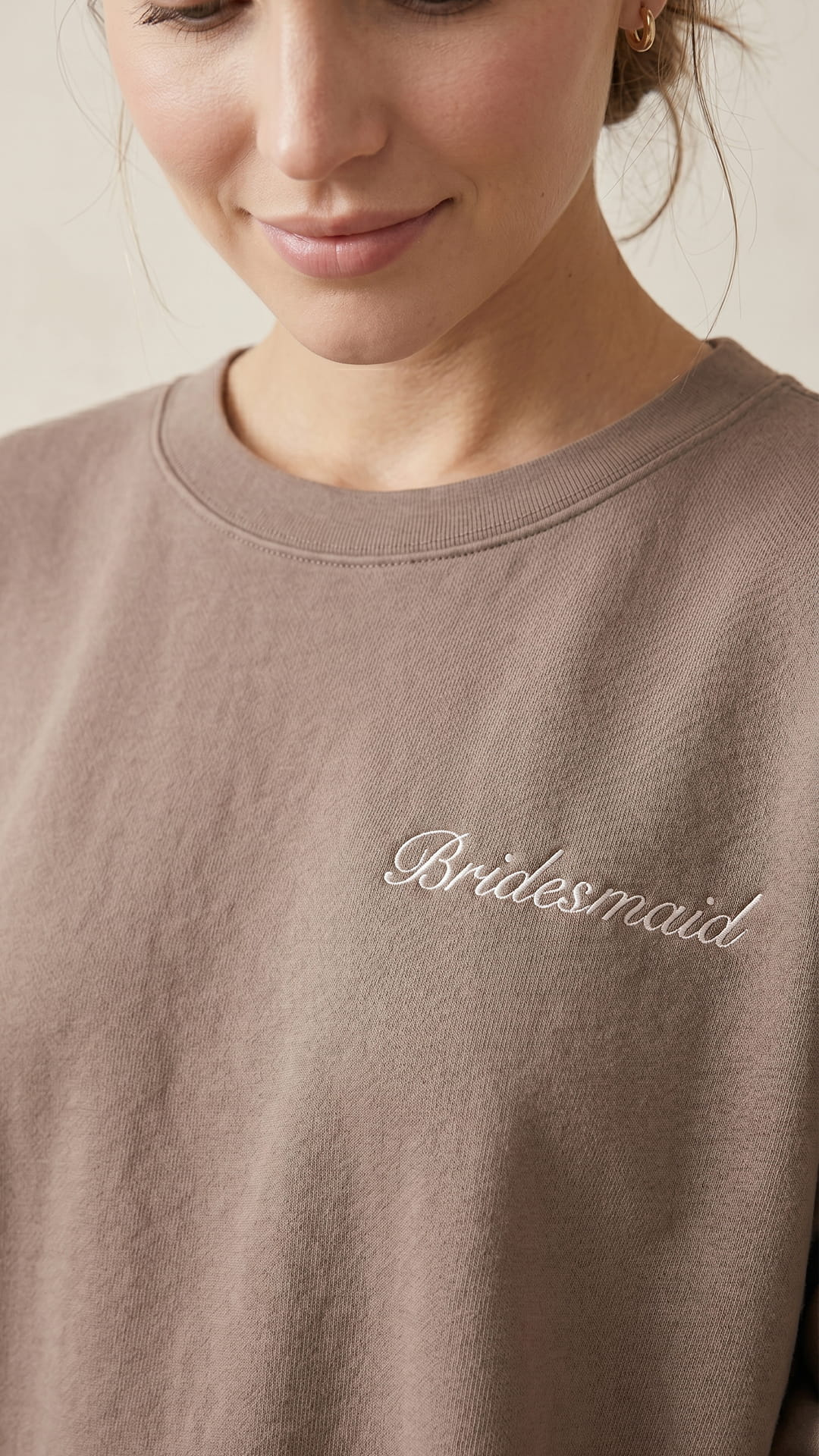 The Bridal Party Gift Set | Script Embroidered Sweatshirt & Personalized Tote - Image 8