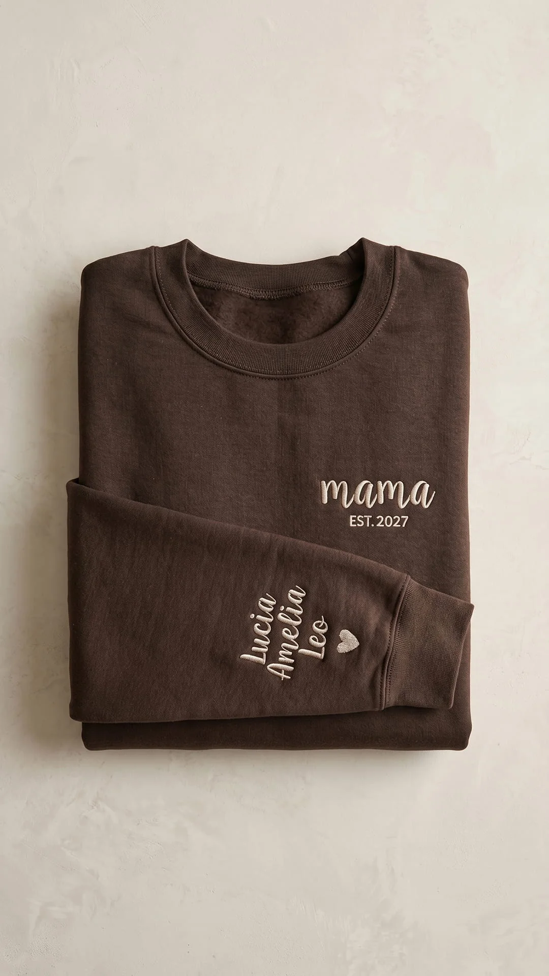 The Mama Keepsake Box | Custom Script Embroidered Sweatshirt Gift Set - Image 5