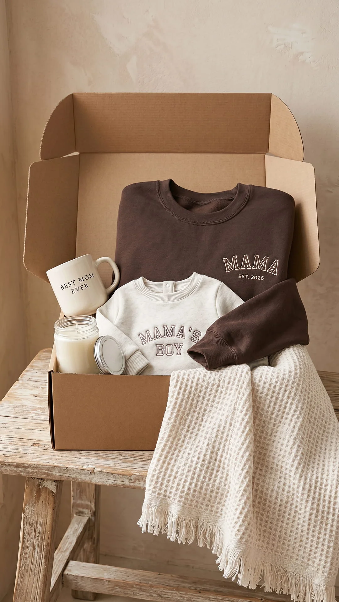 The Mama’s Boy Keepsake Box | Matching Embroidered Mother & Son Gift Set - Image 5