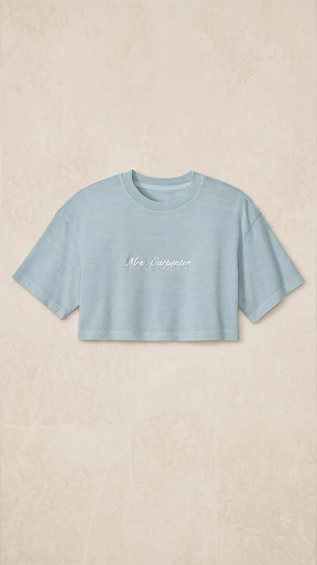 The Mrs. Gift Set | Embroidered Crop Tee, Matching Shorts & Bridal Tote - Image 5