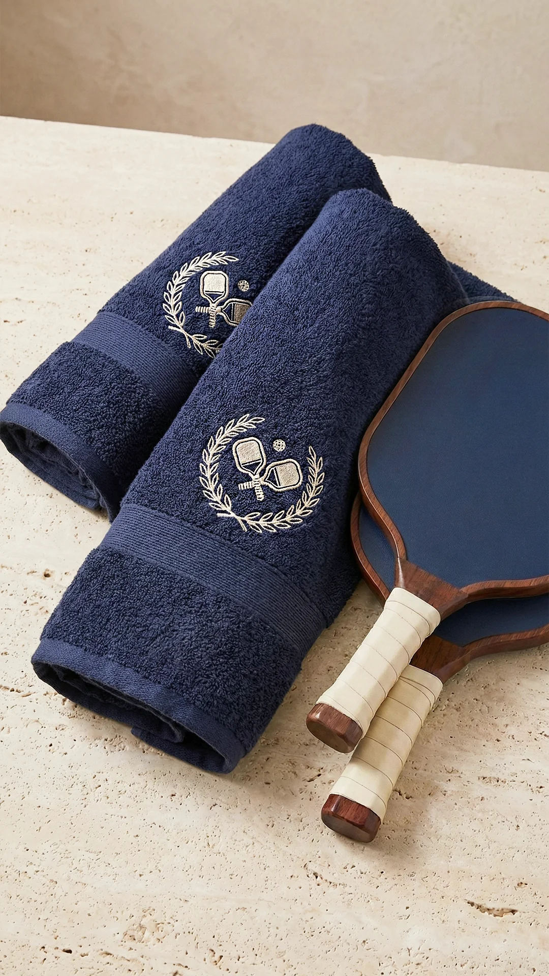 Unisex Heritage Pickleball Towel | Navy - Image 3