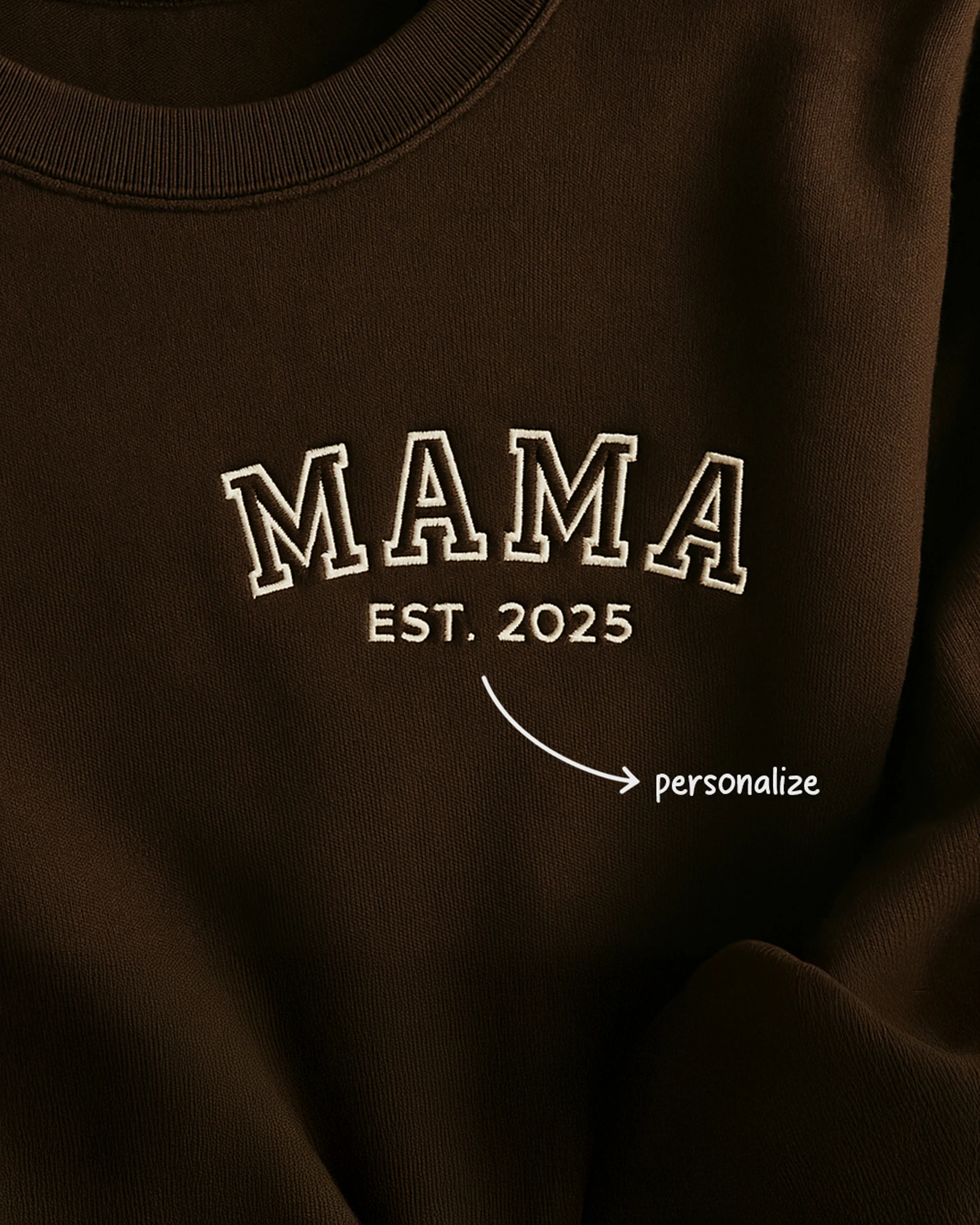 Varsity Mama Accent Embroidered Sweatshirt - Image 5