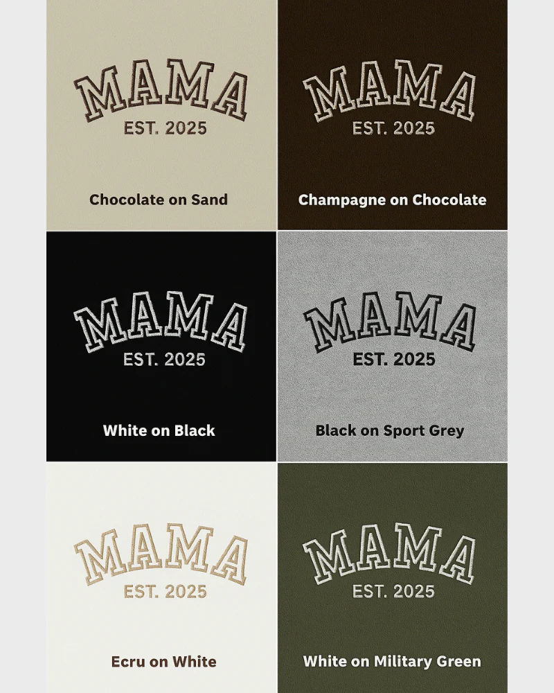 Varsity Mama Accent Embroidered Sweatshirt - Image 8